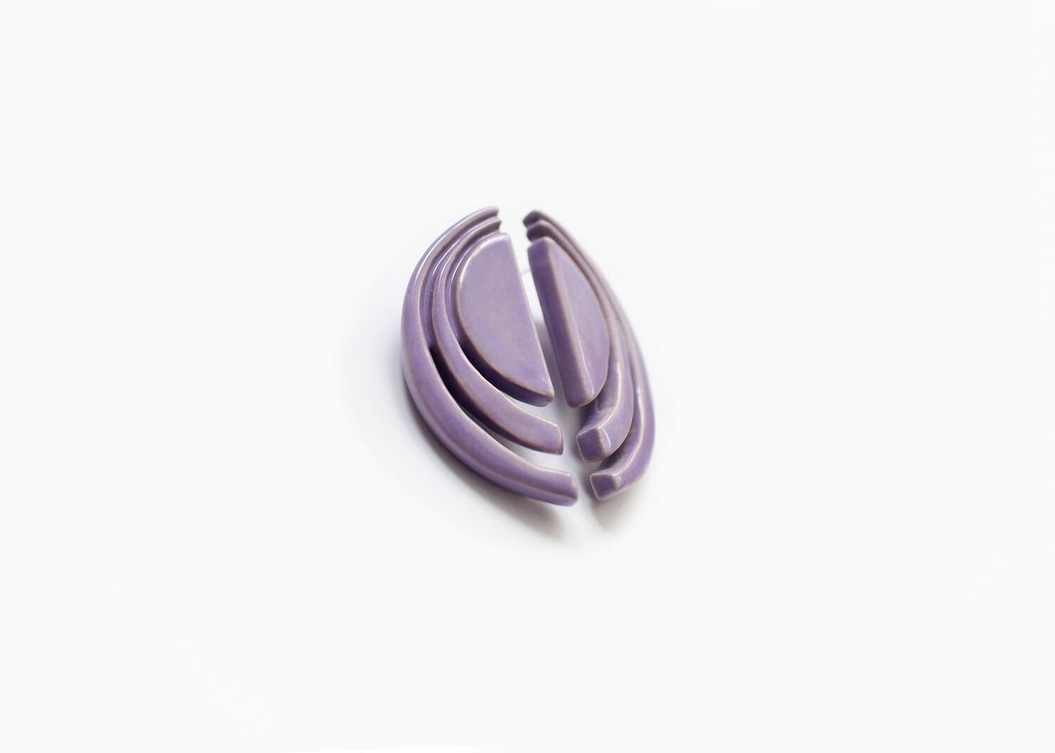 Tenshi pendientes morado · vista 2