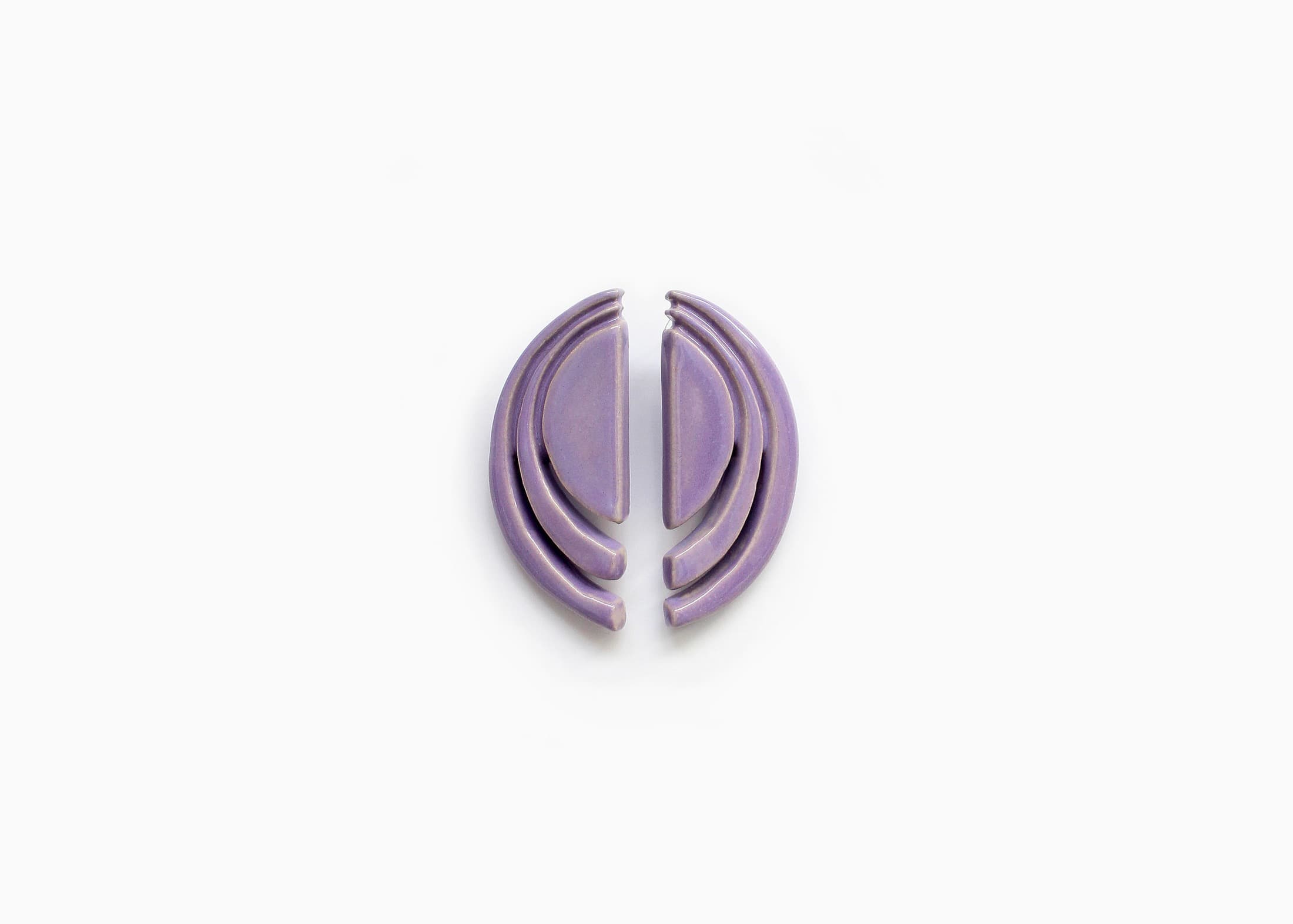 Tenshi pendientes morado